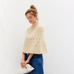 Strickset ELODIE PONCHO mit Garn und Anleitung