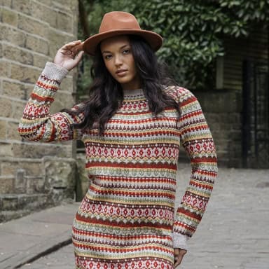 Novita Einzelanleitung Heather - Strickleid