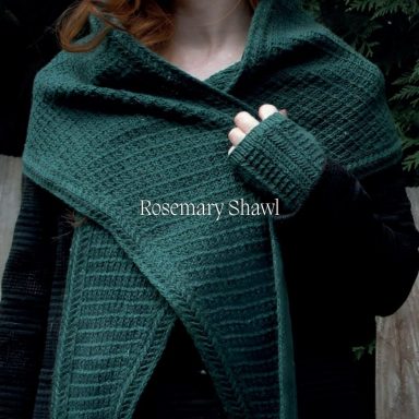 BC Garn Rosemary Shawl aus Wolle, perfekt zum Stricken und Häkeln.