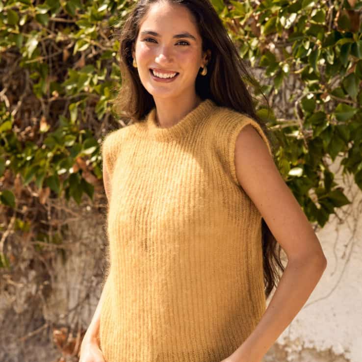 Anleitung Oberteil Afterglow Strickset OBERTEIL AFTERGLOW mit Garn und Anleitung – Bild 1
