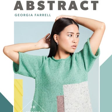 Rowan Wolle für Strickanleitung Abstract mit modernem Design.