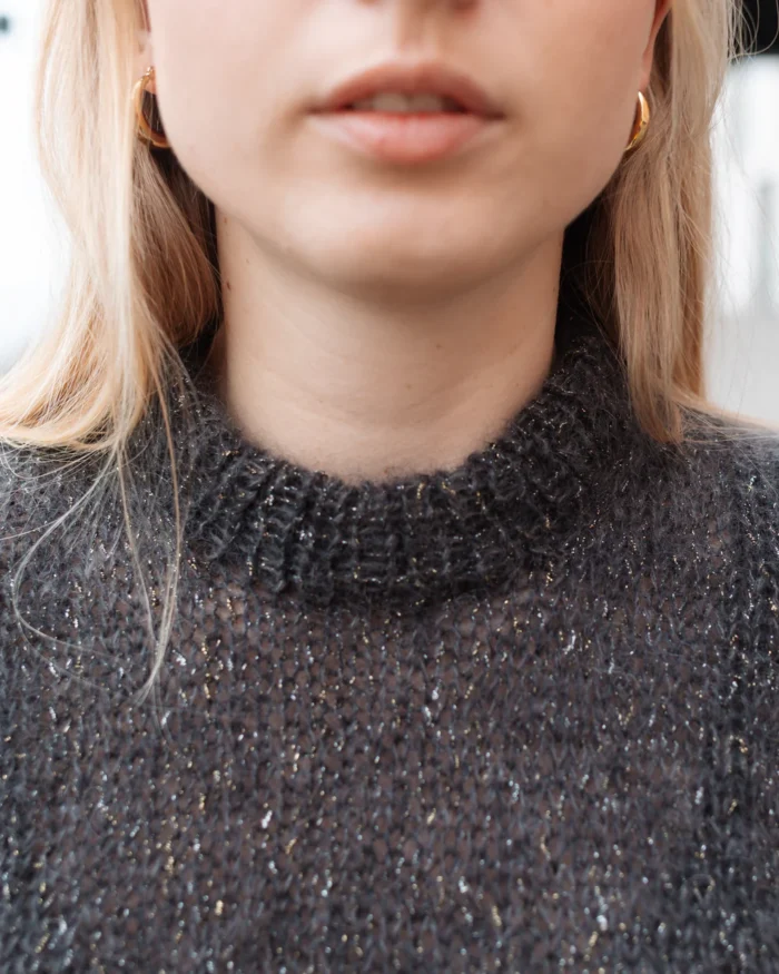 Strickset für Top "Amelie" mit Silky Kid & Twinkle von Kremke Soul Wool – Bild 3