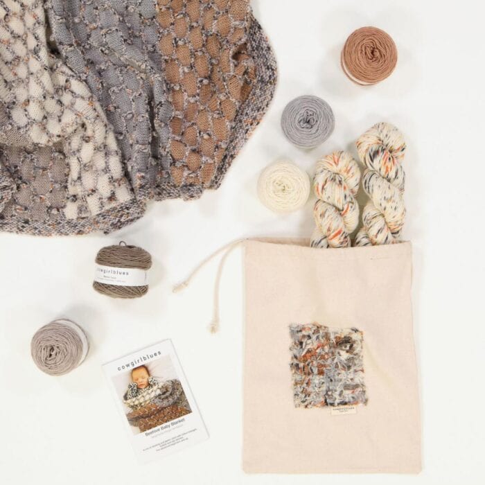 Strickset für Babydecke "Beehive" mit Garn und Anleitung – Bild 4