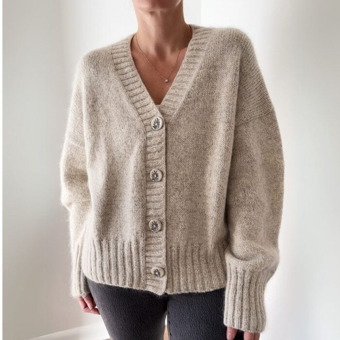 Strickset für Cardigan "Harlow" mit Bio-Wolle – Bild 1