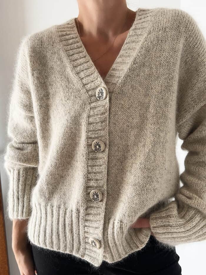 Strickset für Cardigan "Harlow" mit Bio-Wolle – Bild 4