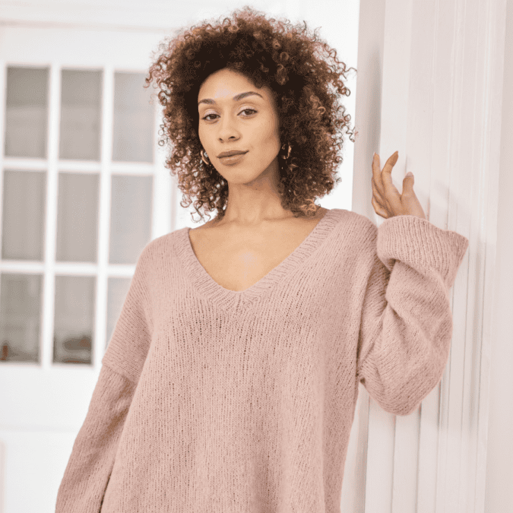 Anleitung Pullover Heacham Strickset PULLOVER HEACHAM mit Garn und Anleitung – Bild 1