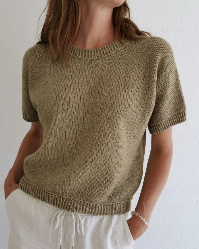 Strickset für Kurzarmshirt "Sonya" mit Garn (und Anleitung auf Ravelry) – Bild 5