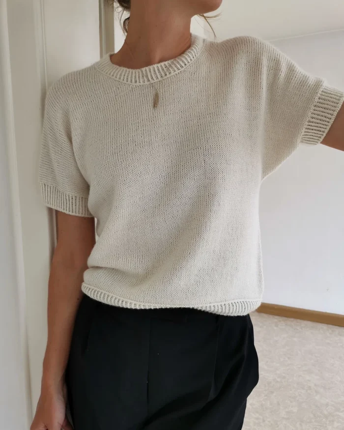 Strickset für Kurzarmshirt "Sonya" mit Garn (und Anleitung auf Ravelry) – Bild 8