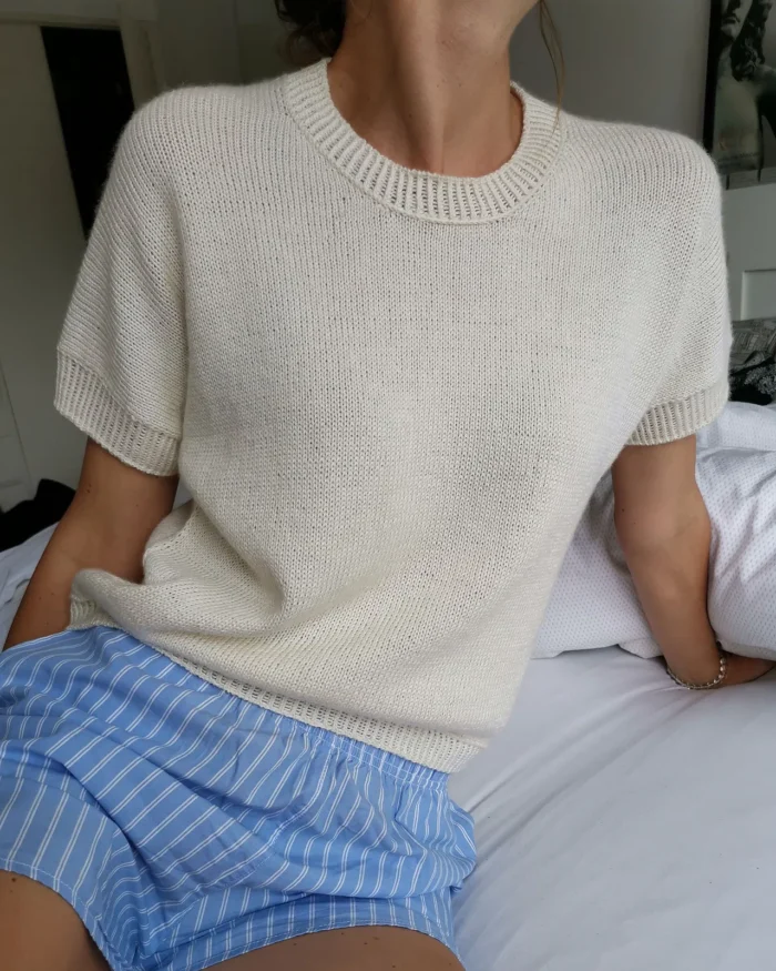 Strickset für Kurzarmshirt "Sonya" mit Garn (und Anleitung auf Ravelry) – Bild 7
