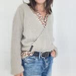 Strickset für Crossover "Maiija" mit Alpaka-Seiden-Garn – Bild 8