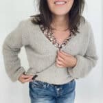 Strickset für Crossover "Maiija" mit Alpaka-Seiden-Garn – Bild 5