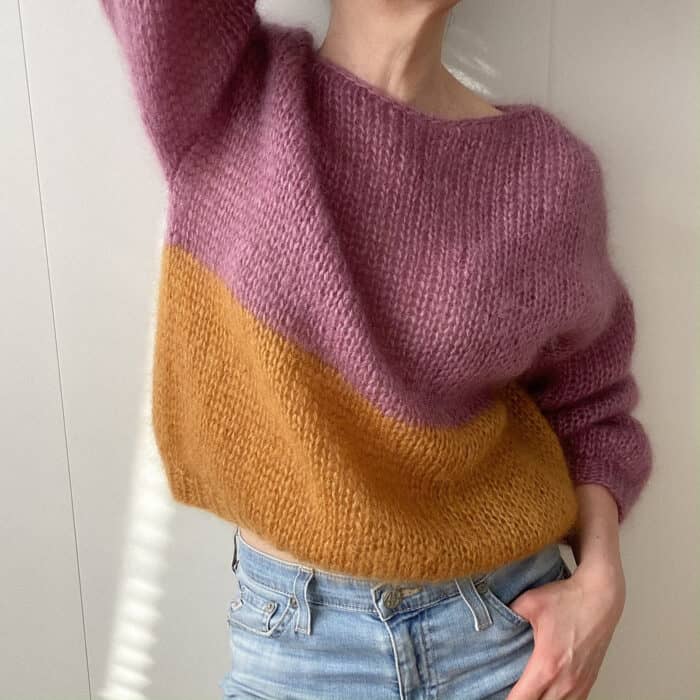 Strickset für Pullover "Marta" mit Mohair-Seiden-Garn – Bild 2