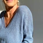 Strickanleitung für Feinripp-Pullover mit V-Ausschnitt – Bild 4