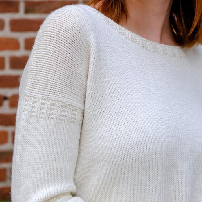 Strickset mit Anleitung und Wolle für Pullover "Merry" – Bild 4