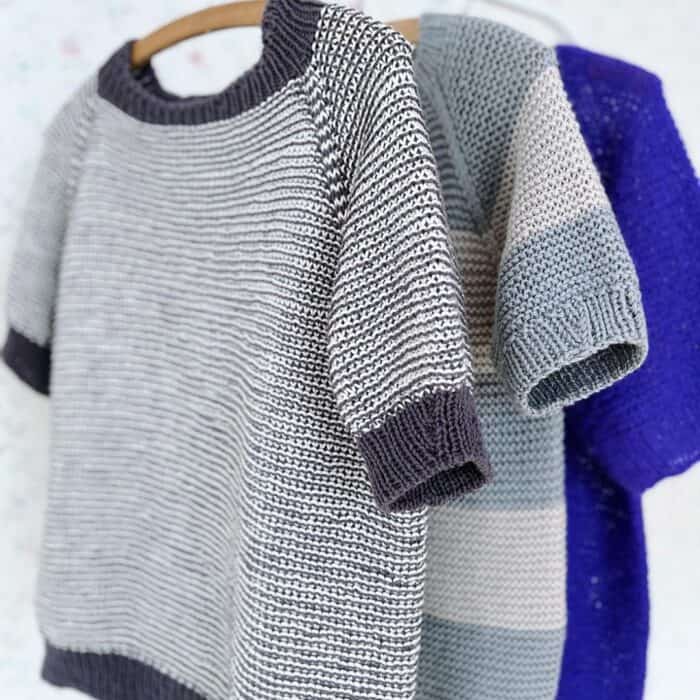 Strickanleitung für Kurzarm-Pullover "Piilo" – Bild 3