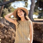 Strickset SOMMERWESTE SANDLILY mit Garn und Anleitung