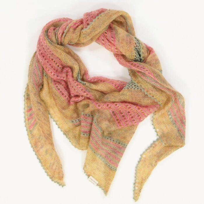 Strickset für Schultertuch "Joys of Spring" – Bild 3
