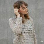Strickset für Pullover „Pura“ mit Garn und Anleitung