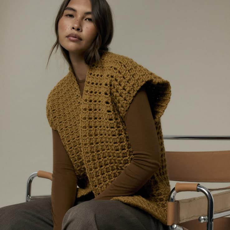 Anleitung Strickjacke Tansy Gilet Rowan Häkeljacke Tansy aus Wolle und Garn im Wollke-Shop.
