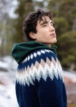 Novita Einzelanleitung Kevättalvi-Rundpassenstrickjacke
