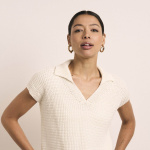 Strickset ÄRMELLOSES STRICKOBERTEIL BRIDGET mit Garn und Anleitung – Bild 3