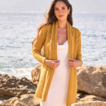 Strickset CARDIGAN HONEYCOMB mit Garn und Anleitung – Bild 6