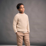 Strickset KINDERPULLOVER MINI LEAF mit Garn und Anleitung – Bild 6