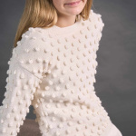Strickset KINDERPULLOVER MINI POMPOM mit Garn und Anleitung – Bild 6