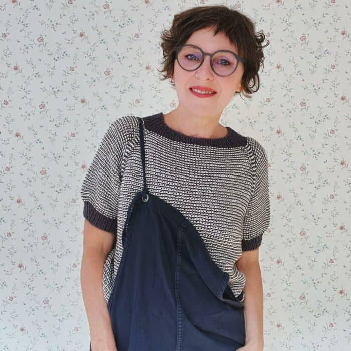 Strickanleitung für Kurzarm-Pullover "Piilo" – Bild 4