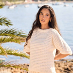 Strickset SOMMEROBERTEIL LUSTRE mit Garn und Anleitung – Bild 6