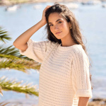 Strickset SOMMEROBERTEIL LUSTRE mit Garn und Anleitung – Bild 4
