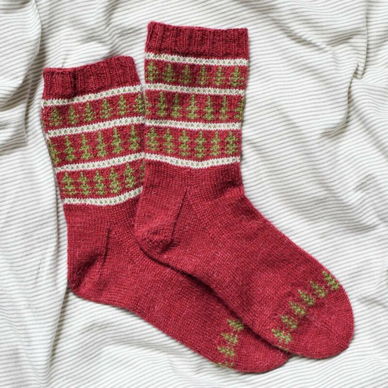 Anleitung Tannenparade Socken dänisch - Kremke Soul Wool