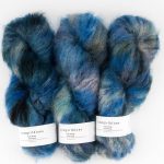 Fluffy Mohair Farbverlauf handgefärbt Far From the Shallow - Cowgirlblues