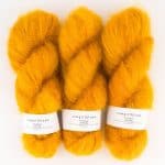 Fluffy Mohair solids handgefärbt Saffron - Cowgirlblues