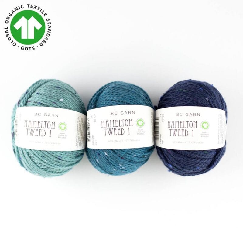 Hamelton Tweed 1 GOTS, hochwertiges Bio-Wollgarn von BC Garn, ideal für Stricken und Häkeln.