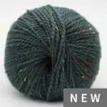 Hamelton Tweed 1 GOTS von BC in Dunkelgrün, ideal für Stricken und Häkeln, nachhaltige Wolle mit.