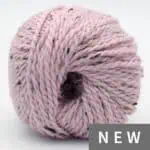 BC Hamelton Tweed 2 GOTS, rosa, handgesponnene Wolle für Stricken und Häkeln.