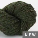 BC Garn Loch Lomond GOTS in Waldgrün, nachhaltiges Bio-Wollgarn für Stricken und Häkeln.