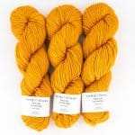Merino DK solids 100g handgefärbt Saffron - Cowgirlblues