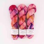 Merino Linen Farbverlauf handgefärbt Respect - Cowgirl Blues