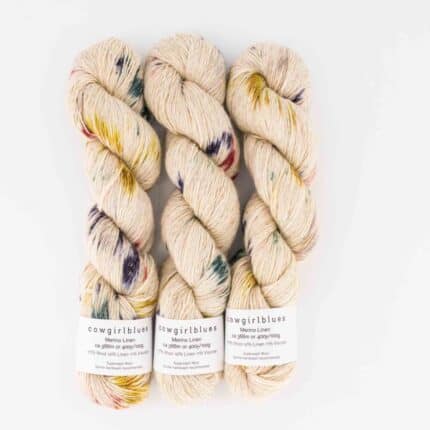 Merino Linen Farbverlauf handgefärbt Tambourine Man - Cowgirl Blues