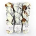 Merino Linen Farbverlauf handgefärbt Writing in the Sand - Cowgirl Blues