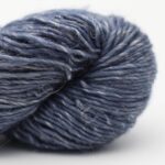 Merino Linen solid handgefärbt Airforce - Cowgirl Blues