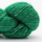 Merino Linen solid handgefärbt Evergreen - Cowgirl Blues