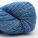 Merino Linen solid handgefärbt Guinea Fowl - Cowgirl Blues