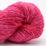 Merino Linen solid handgefärbt Hot Pink - Cowgirl Blues