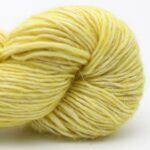 Merino Linen solid handgefärbt Lemon - Cowgirl Blues