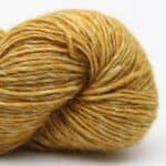 Merino Linen solid handgefärbt Mustard - Cowgirl Blues