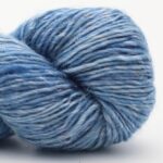Merino Linen solid handgefärbt Seagrass - Cowgirl Blues
