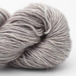 Merino Linen solid handgefärbt Silver Fox - Cowgirl Blues